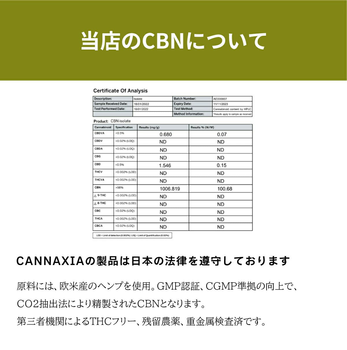 高濃度Eリキッド CBN40%CBD10% グレープ 10ml